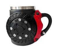 Mug a disco freno - tazza motore, tazza ruota | Porta di bevande a tema da corsa per i fan del motorsport. Elegante design non slip e impugnatura facile da colpire. Ha l'atmosfera di parti di auto rea