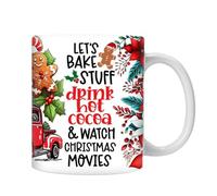 Mug di Natale da Caffè Bicchiere Ceramico Natalizio Per Bevanda Al Latte | Boccale di Grande Capacità Per Cioccolata Calda Tè Espresso Latte Caffè Casa Ufficio Appartamento Dormitorio