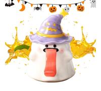 Mug Halloween In Ceramica Da 450ml Con Fantasmino E Divertente E Coperchio | Per Latte Da Colazione Di Halloween Per Vacanze Compleanni Serate Cinema Studio Soggiorno e Sala da Pranzo
