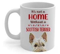 Mug House Is Not A Home Without Wheaten Scottish Terrier 330Ml Tazze In Porcellana Con Manico Tazze Da Caffè Per Donna Latte Espresso