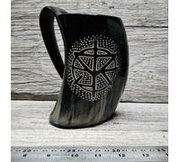 Mug In Corno Da Bere Ox Murrah Buffalo Zebu Viking Thor Odin Celtico