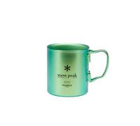 Mug in titan a doppia parete Snow Peak 450 Vert 450 ml