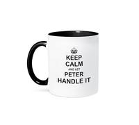 Mug Keep Calm And Let Peter Handle It - Personal Name 330Ml Tazze Con Manico In Ceramica Tazze Da Caffè Per Uso Domestico Donna Latte