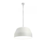 MUG LAMPADARIO A SOSPENSIONE 3 LUCI GRANDE IN METALLO CREMA ATTACCO E27