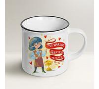 Mug Lover - The World’s Greatest Teacher (Hers - ENGLISH) - Mug gift idea - Mug gift idea with envelope, greeting card and organza pouch
