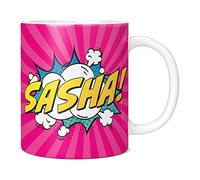 Mug Monster Tazza con nome personalizzata, con scritta Comic Super Hero, regalo personalizzato con testo, tazza da caffè in ceramica, regalo per uomini o donne, extra large e tazza gigante