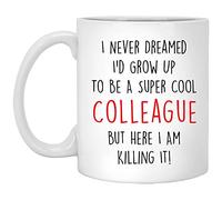 Mug Never Dreamed I'D Grow Up To Be A Cool Colleague But Here I Am Killing It 330Ml Tazze Con Manico In Porcellana Tazze Da Caffè Per Uso Domestico Espresso Ufficio