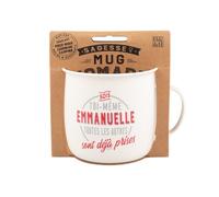 MUG NOMADE - Tazza da tè e caffè personalizzata Emmanuelle - regalo per uomo e donna