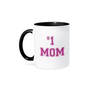 Mug Number One Mom In Hot Pink Large Print Text For Worlds Greatest And Best Mothers Day 330Ml Tazze Da Caffè Con Manico Classica Tazza Per Ragazze Cappuccino Espresso