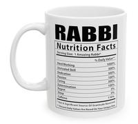 Mug Rabbi Nutritional Facts 330Ml Tazza In Ceramica In Porcellana Tazze Per Ufficio Bevande Cappuccino