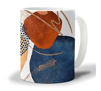 Mug Red Blue Yellow Geometric Painting Modern Abstract Art 330Ml Tazze Da Caffè In Ceramica Classica Tazza Per Ragazze Succo Ufficio