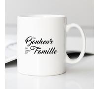Mug Tazza Ceramica Bianca Il BENESSERE Si CREA In FAMIGLIA