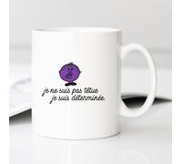 Mug Tazza Ceramica Bianca JE NE SO NO TETTA JE SO DETERMINATA CUORE