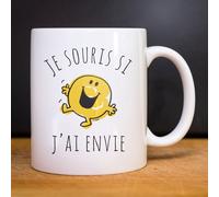 Mug Tazza Ceramica Bianca Je Sorride Se Ho Voglia