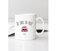 Mug Tazza Ceramica Bianca JE SUIS TA FIGLIA