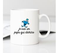 Mug Tazza Ceramica Bianca JE SUIS UN PAPA CHE SPACCA CUORE