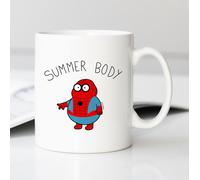 Mug Tazza Ceramica Bianca SUMMER BODY SPIDERMAN