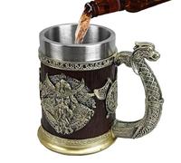 Mug - Tazza isotermica creativa, elegante design rustico | Café Cfé Cfé Accessorio festivo durevole per serate tematiche, oggetto regalo unico per gli amanti del bere