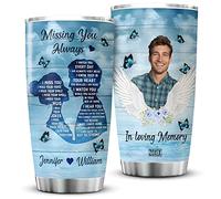 Mug Termica Con Paglia E Coperchio Travel Tumbler Riutilizzabile Tazza Termica Per Colleghi Anniversario Auto 590 Ml Mi Manchi