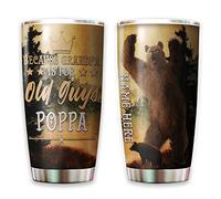 Mug Termica Tazza Termica Riutilizzabile Tazza Da Caffè Per Auto Mamma Natale 590 Ml Perché Il Nonno È Per I Vecchi: Poppa Cup Come Regalo Per La Festa Del Papà - Promosso A Futuro