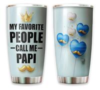 Mug Termica Tazze Da Viaggio Riutilizzabile Tazza Da Caffè Per Amico Colleghi Auto 590 Ml Le Persone Che Preferisco Mi Chiamano Papi - Divertente Regalo Di Compleanno Per Il Miglior Nonno