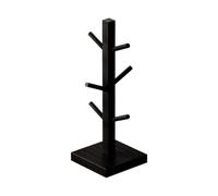 Mug Tree - Cup Storage Organizer Tree with 6 Hooks | Tabletop Mug Stand | Space Saving Mug Stand Wooden Wide Range of Uses Daily Coffee Station Stable Family Kitchen Tree