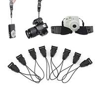 Mugast Kit Fibbia a sgancio rapido per Fotocamera Portatile in plastica 8 Pezzi con Cordino Extra per Tracolla