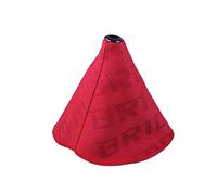 muge racing Copertura per pomello del cambio dell'auto, in tela resistente, universale, colore: rosso
