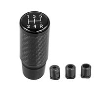 Muge Racing - Pomello del cambio universale a 5 marce, in alluminio, con 3 adattatori (nero)