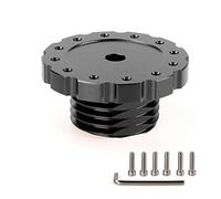 muge racing Steering Wheel Adapter, Aluminum Sim Racing Gaming Steering Wheel Adapter for T300, T500, TS-PC, TS-XW (Black)