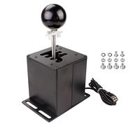 muge racing USB Simulator Shifter, Compatible with Logitech G29 G27 G25 G920 Thrustmaster T300RS/GT Steering Wheel Sequential H Gear Shifter Compatible with ATS ETS Dust WRC Sim Racing Games 6+R