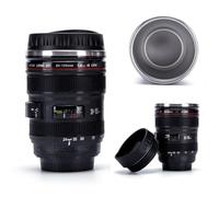 MUGEER BTY Tazza da caffè con lente fotografica, in acciaio inox, isolata, idea regalo per amanti, amici, San Valentino, fotografo, regalo di compleanno, accessori per fotocamera