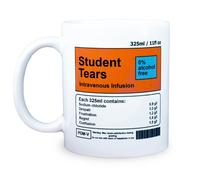 MUGEMS - Tazza divertente per studenti, con lacrime per studenti, regalo per insegnanti, divertente tazza da caffè per dottorato, tazza per laureati