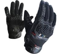 MUGENRACE ABR-G Guanti da moto, nero, Taglia M