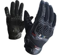 MUGENRACE ABR-G Guanti da moto, nero, Taglia XS