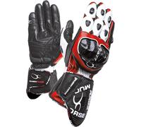 MUGENRACE Bornew Guanti da moto, nero-bianco-rosso, taglia XL per maschi