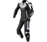 MUGENRACE Cira-SR perforato due pezzi da donna tuta in pelle da moto, nero-bianco, taglia 40 per donne