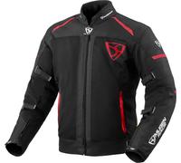 MUGENRACE Fuggire-A Giacca tessile da moto, nero/rosso, Taglia XL