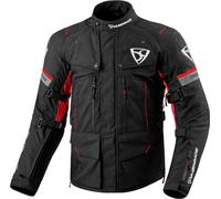 MUGENRACE T-Uno impermeabile Giacca tessile moto, nero/rosso, Taglia L