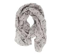 Mugesh Sciarpa con motivi musicali - Bellissimo regalo per musicisti, grigio., 150cm x 50cm