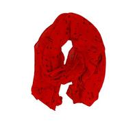 mugesh Sciarpa con note musicali, bel regalo per musicisti, rosso, 150cm x 50cm