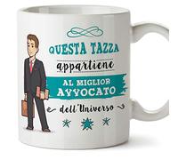 Mugffins Avvocato Tazze Originali di caffè e Colazione da Regalare Lavoratori e Professionisti - Questa Tazza appartiene al Meglio Avvocato dell'univ