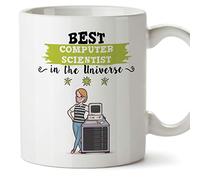 Mugffins iT. Original Mug Cup This Mug Belongs to The Best Computer Scientist in The Universe - 11 oz Ceramic