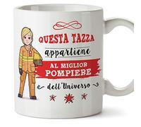 Mugffins Pompiere. Tazze Originali di caffè e Colazione da Regalare Lavoratori e Professionisti - Questa Tazza appartiene al miglior Pompiere dell'un
