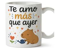 Mugffins regalo romantico Mug Te amo más que ayer. in italiano | tazza anniversario matrimonio, capibara, san valentino, moglie, marito | capylove v2