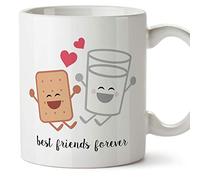 Mugffins Tazza BBF - Latte e Biscotti Sono i Migliori Amici per Sempre - Presentazione BBF per Amici Speciali e Intimi - Tazza caffè per Colazione (i