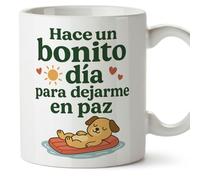 Mugffins tazza divertente | Hace un bonito día para dejarme en paz en Spagnolo | regalo originale, tazza con frase, 330 Ml 11 oz | graciosas ego v2