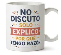Mugffins tazza divertente | regalo originale | No discuto, solo explico por qué tengo razón in Spagnolo | Graciosas v2