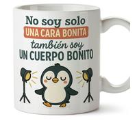 Mugffins tazza divertente regalo originale | No soy solo una cara bonita, también soy un cuerpo bonito en Spagnolo | fitness gym 330 Ml 11 oz | graciosas ego v2