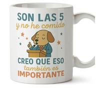 Mugffins tazza divertente | Son las 5 y no he comido Creo que eso también es importante en Spagnolo | regalo originale politica | 330 Ml 11 oz | ceramica | politica v2